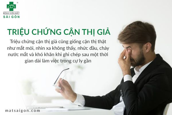 triệu chứng cận thị giả