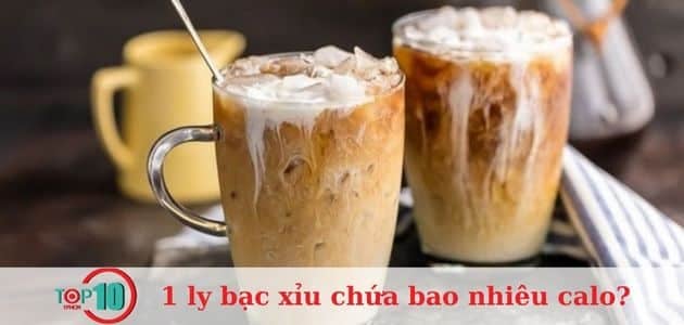 Lượng calo trong một ly bạc xỉu là bao nhiêu?