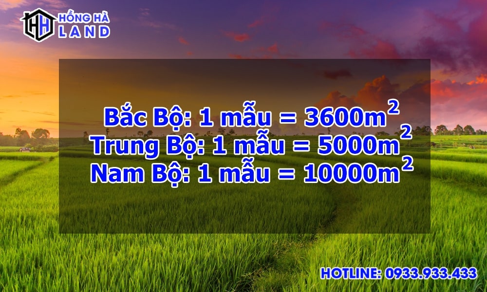 1 mẫu bao nhiêu m2