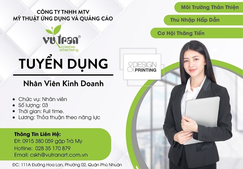 Banner tuyển dụng ấn tượng