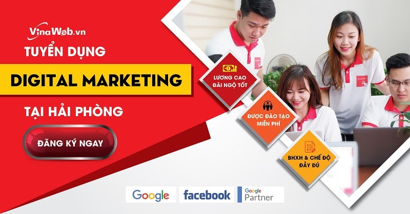 Banner tuyển dụng digital ấn tượng