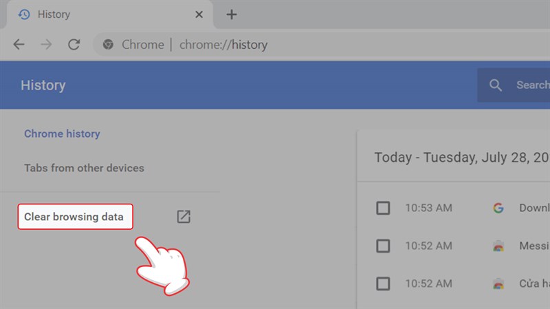 Cách xem, xóa lịch sử duyệt web trên Google Chrome trên máy tính - 3