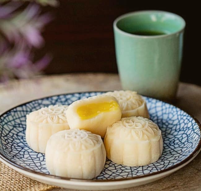 cách làm bánh trung thu dẻo nhân custard