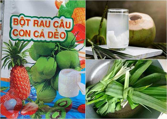 Nguyên liệu làm rau câu cá dẻo