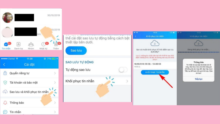 Cách khôi phục tin nhắn Zalo đã xóa - 4