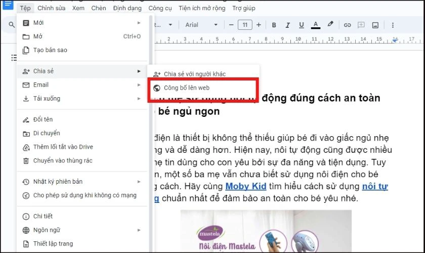 Cách lưu ảnh trên máy tính từ Google Docs