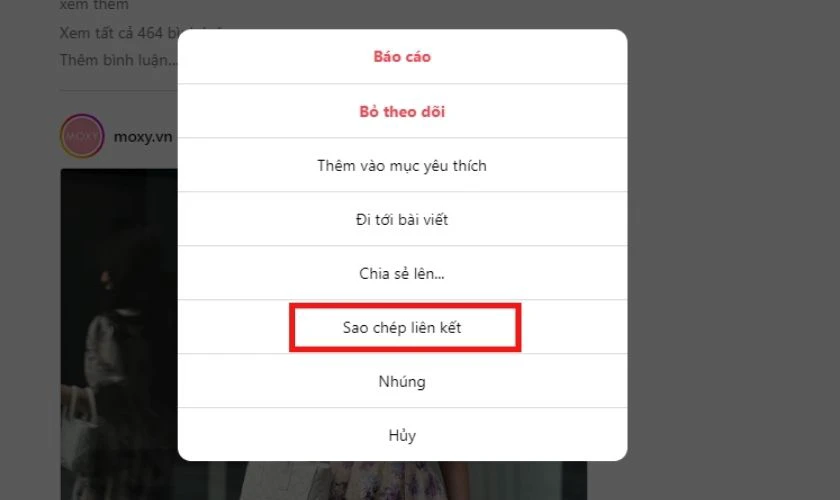 Cách lưu ảnh trên máy tính từ Instagram