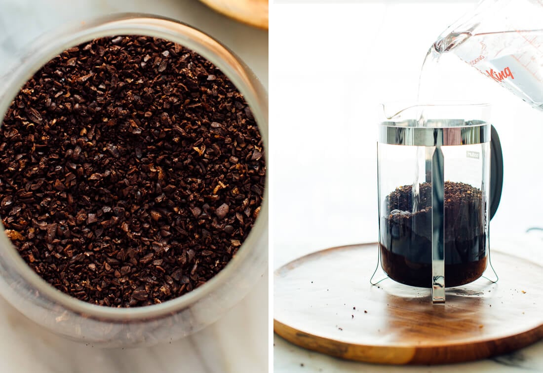 coarsely ground coffee for cold brew