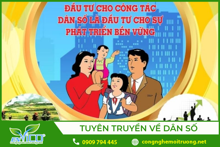 Banner tuyên truyền về kế hoạch hóa gia đình