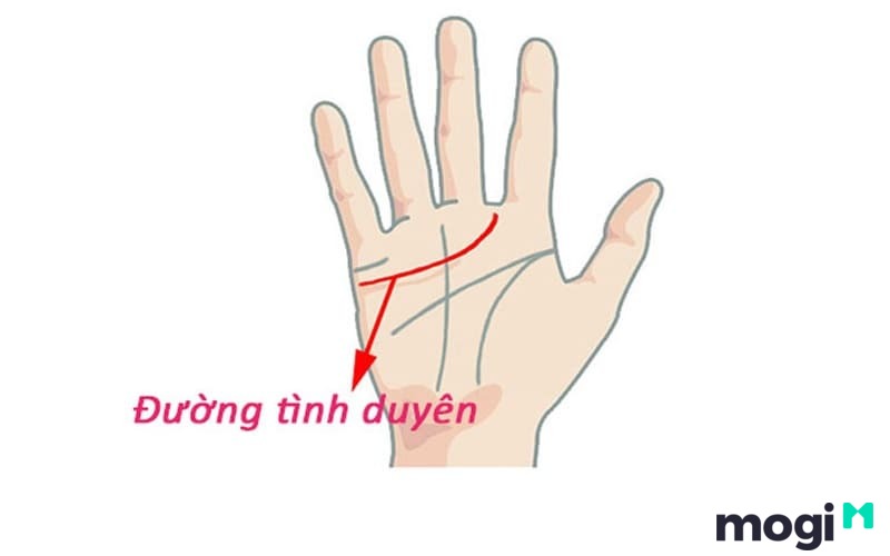 Vị trí đường tâm đạo để xem tình duyên