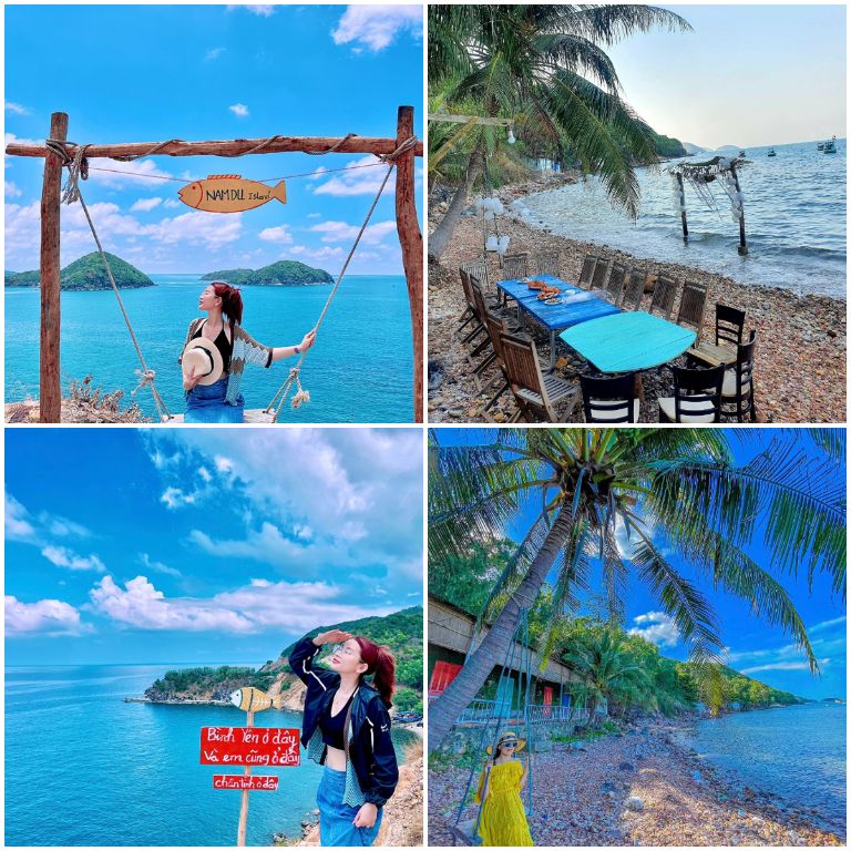 Bãi Sỏi Beach Homestay Nam Du được xây dựng đơn giản mộc mạc, giản dị và hướng về thiên nhiên