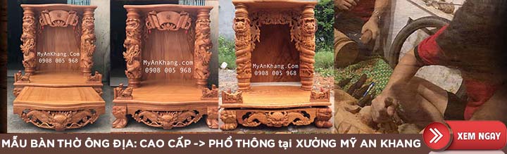 Banner Mẫu bàn thờ ông địa mỹ an khang