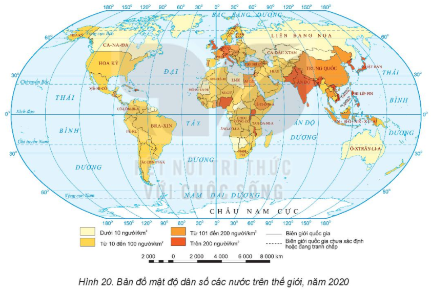 Bài 20. Phân bố dân cư và đô thị hóa trên thế giới SGK Địa lí 10 Kết nối tri thức</>