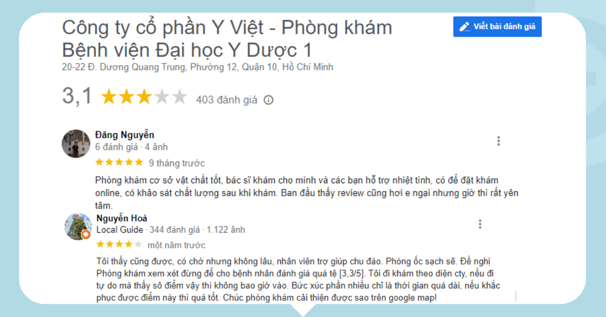 Khách hàng đánh giá cao dịch vụ khám chữa bệnh tại SIM Med