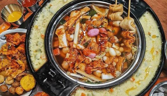 Ăn phủ phê với buffet lẩu tokbokki tại Dookki