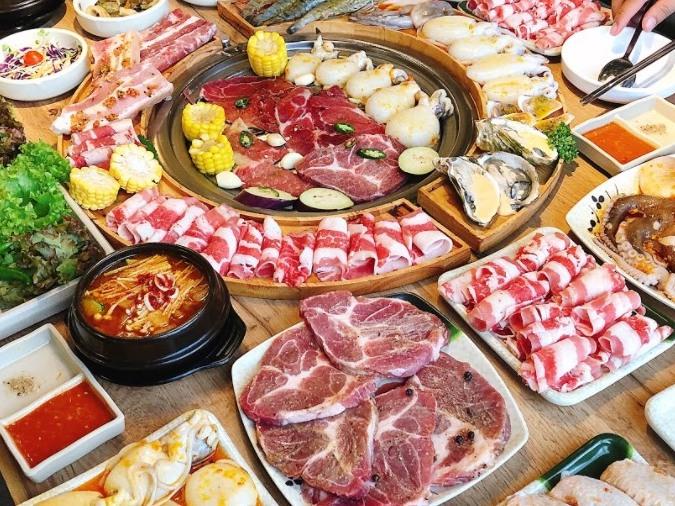 Gabli House phục vụ thực đơn buffet lẩu nướng đa dạng, bắt mắt