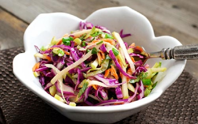 Salad bắp cải tím