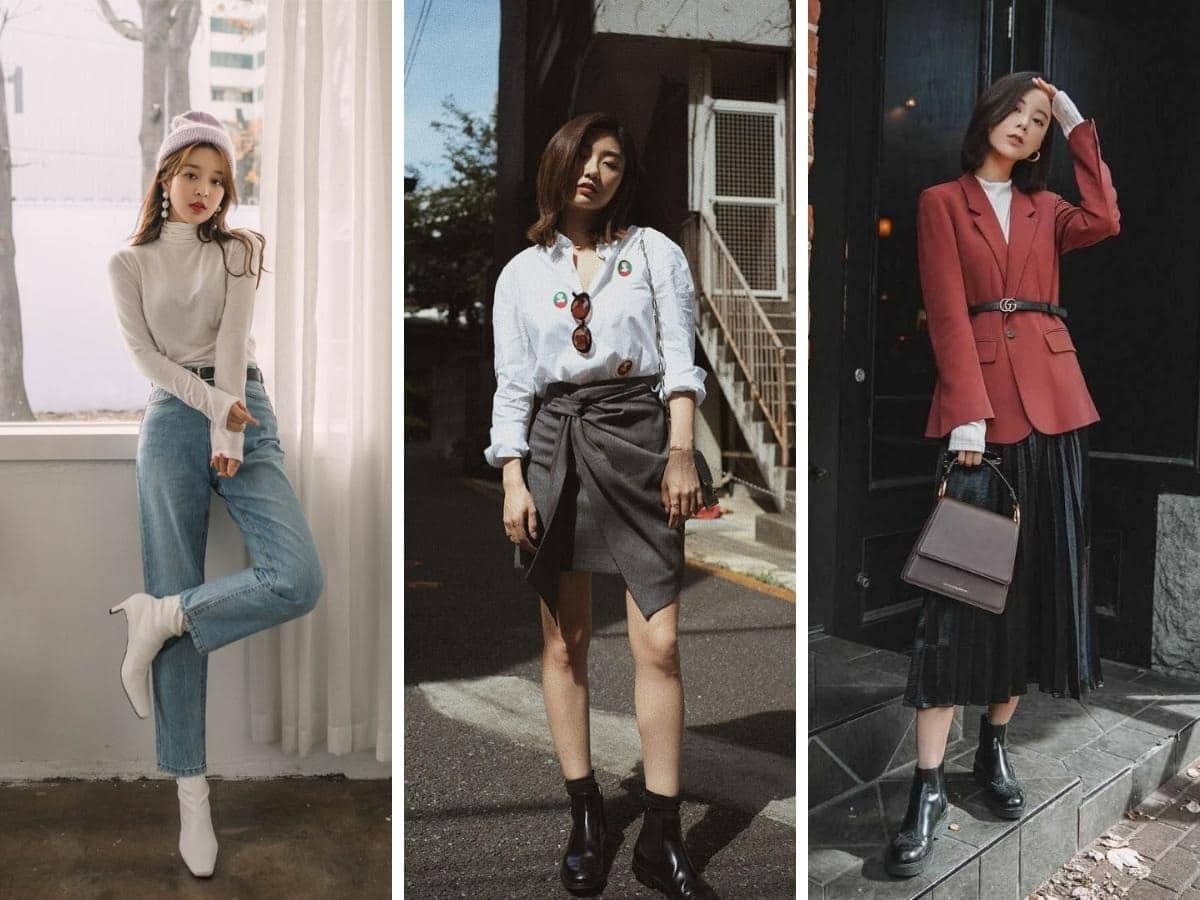 mix đồ mùa đông phong cách hàn quốc nữ chuẩn fashionista