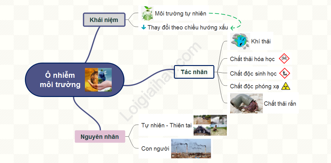 Các tác nhân chủ yếu gây ô nhiễm</>