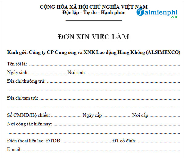 don xin viec phien dich vien tieng nhat