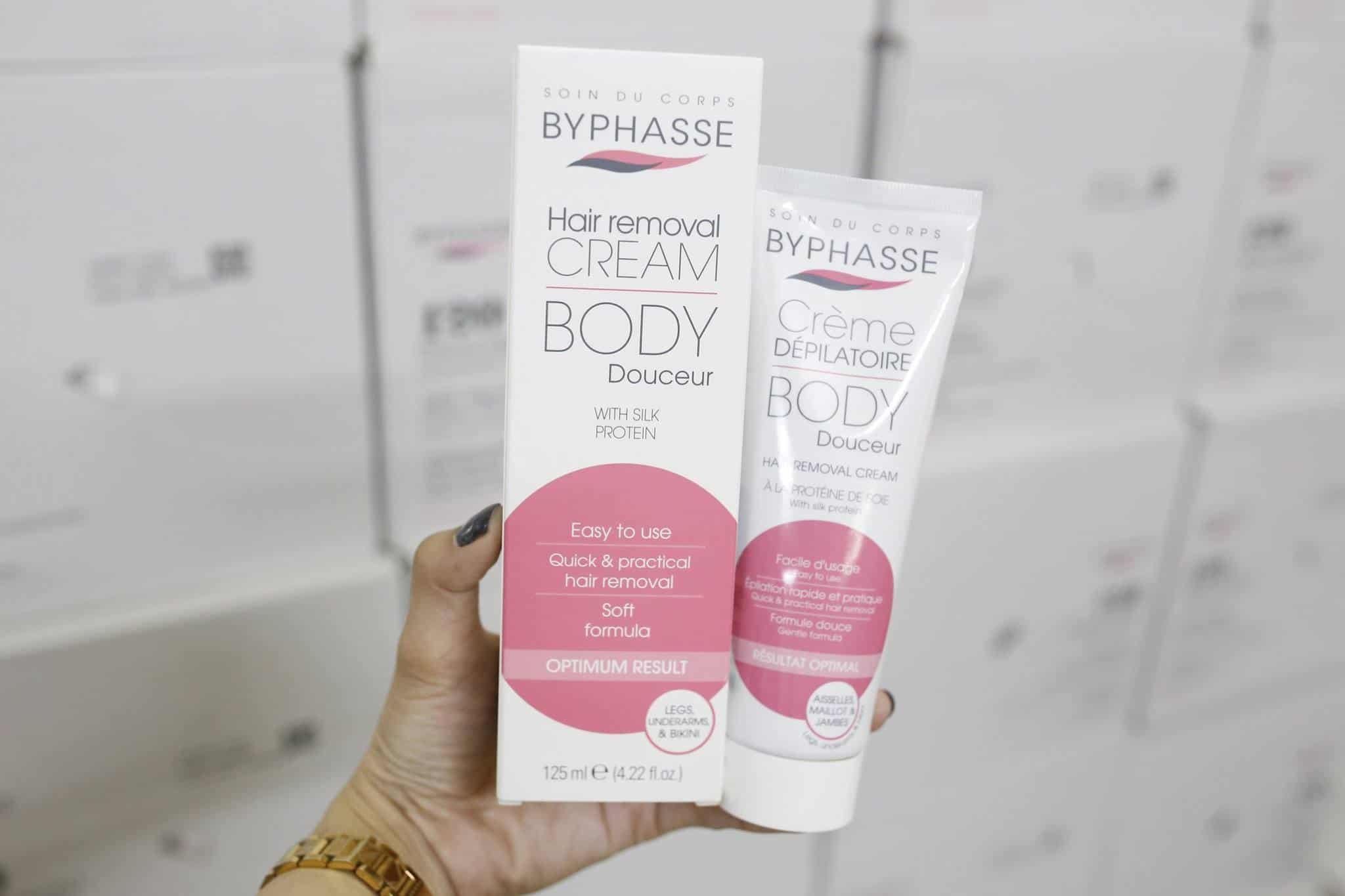 Review kem triệt lông bikini Byphasse Hair Removal Cream Silk Extract