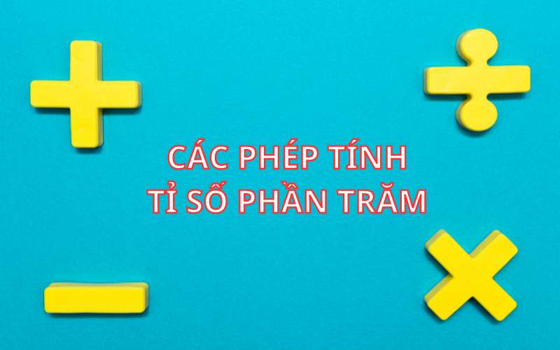 Các phép tính về tỉ số phần trăm toán lớp 5. (Ảnh: Sưu tầm Internet)