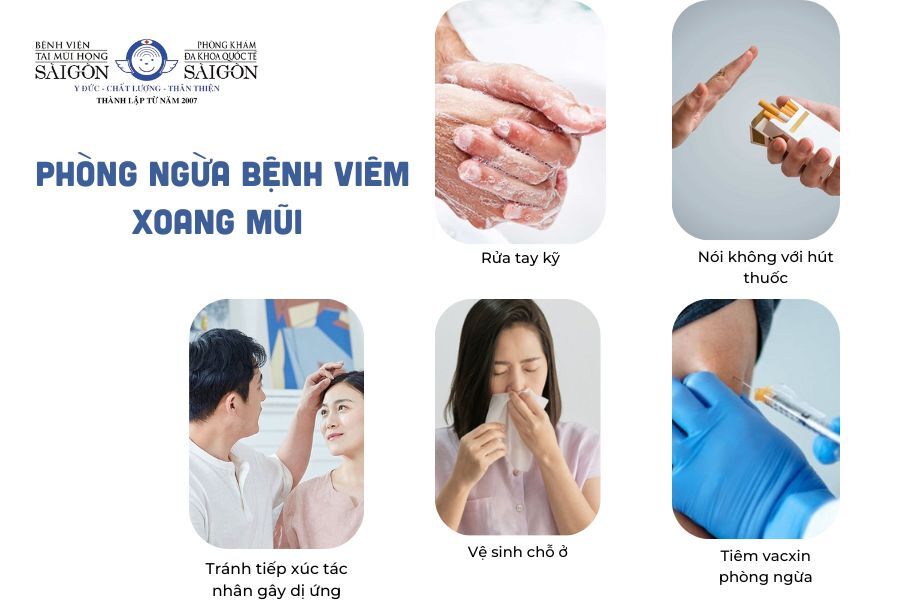 Phòng ngừa bệnh viêm xoang mũi