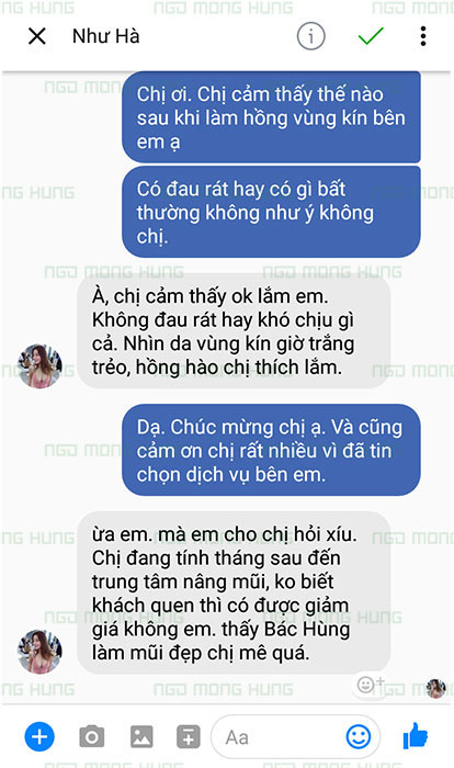 Phun hồng vùng kín