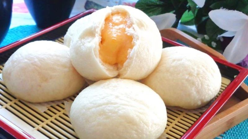 bánh bao nhân đậu xanh