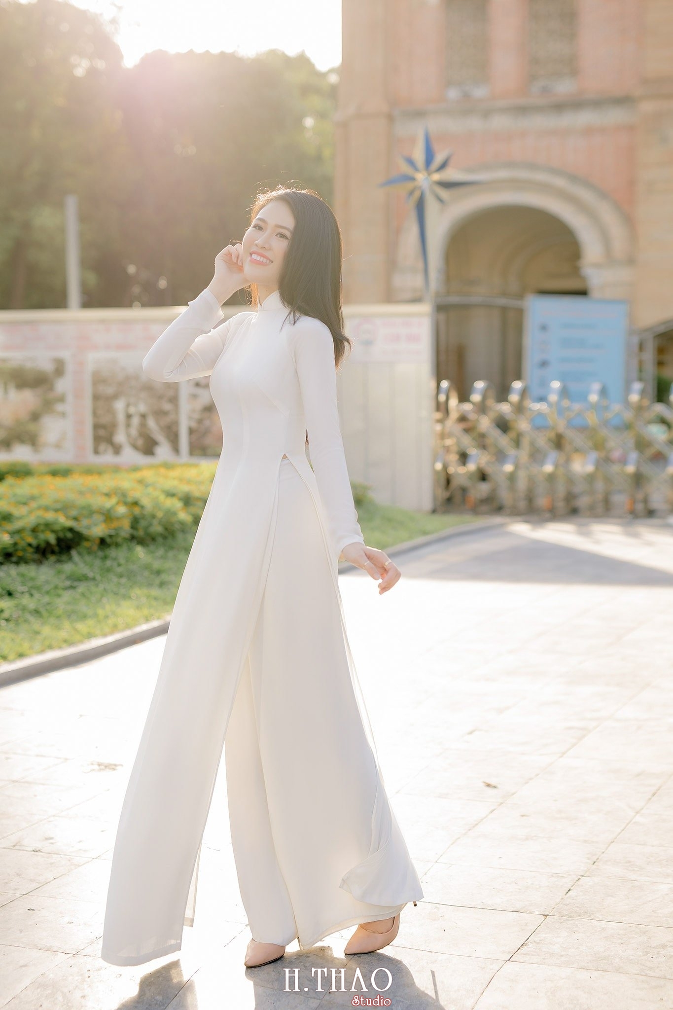 ao dai Misa 5 - Tổng hợp album ảnh chụp áo dài ngoại cảnh tuyệt đẹp ở Tp.HCM