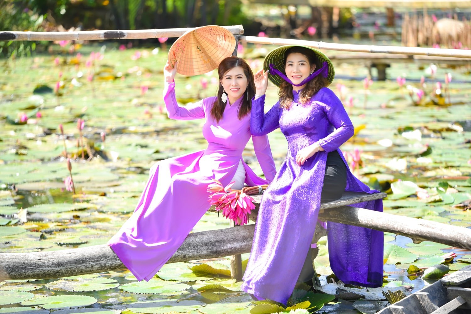 Ao dai thon que 3 min - Bộ ảnh hoa súng ở Tam Đa tuyệt đẹp - HThao Studio