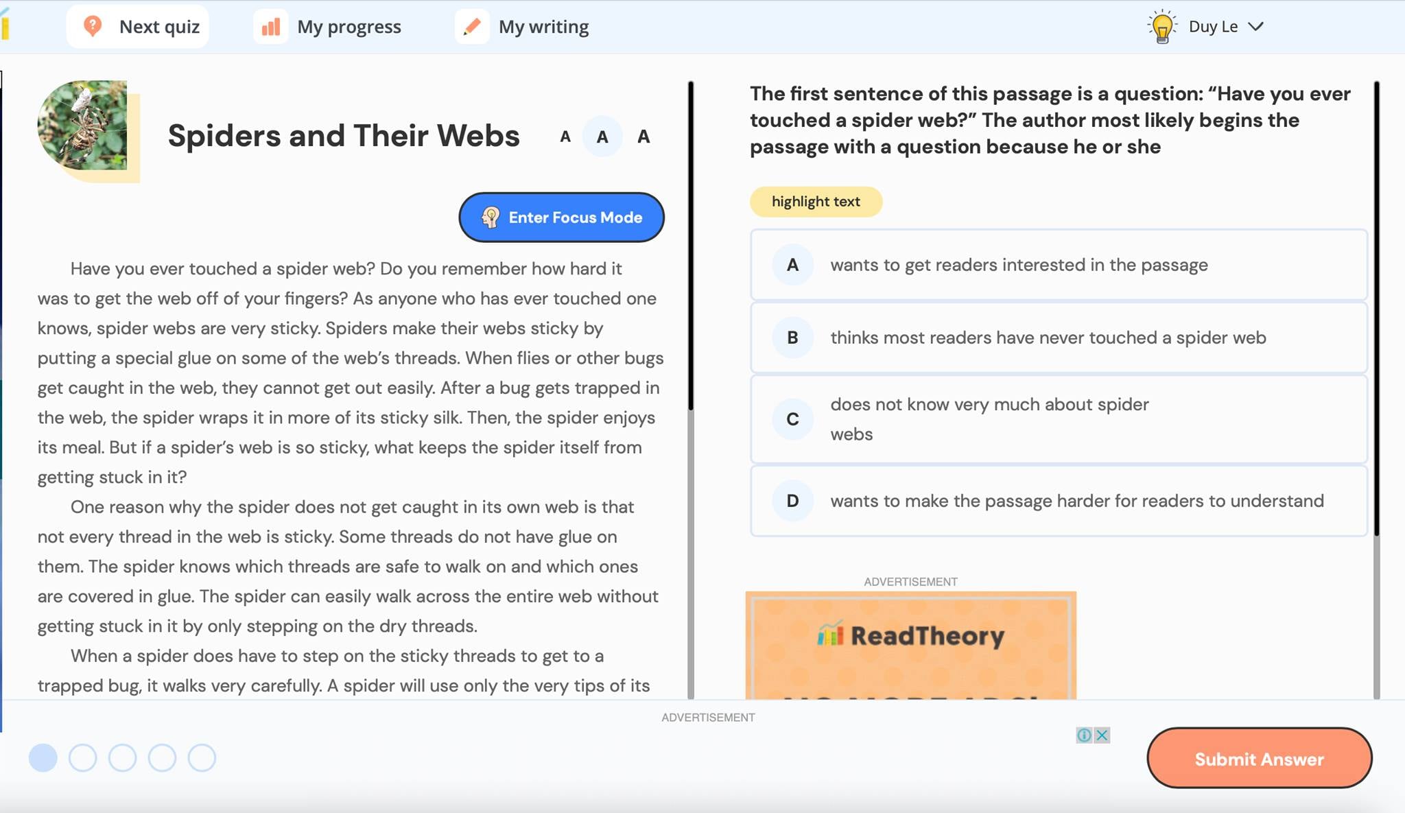 App học IELTS miễn phí - Theory.org