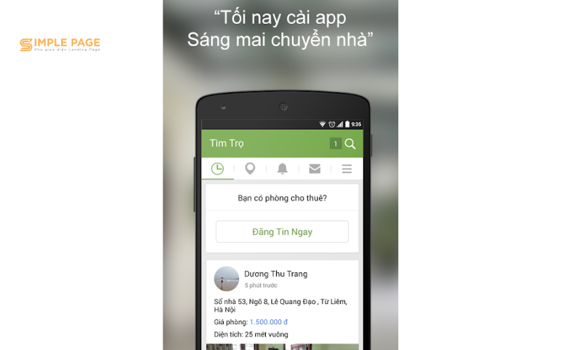 App cho thuê nhà Tìm Trọ