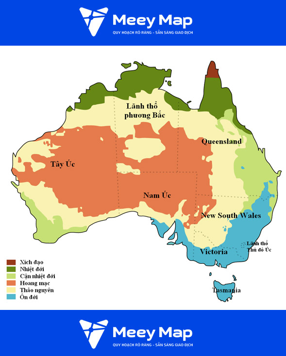 Bản đồ du lịch nước úc