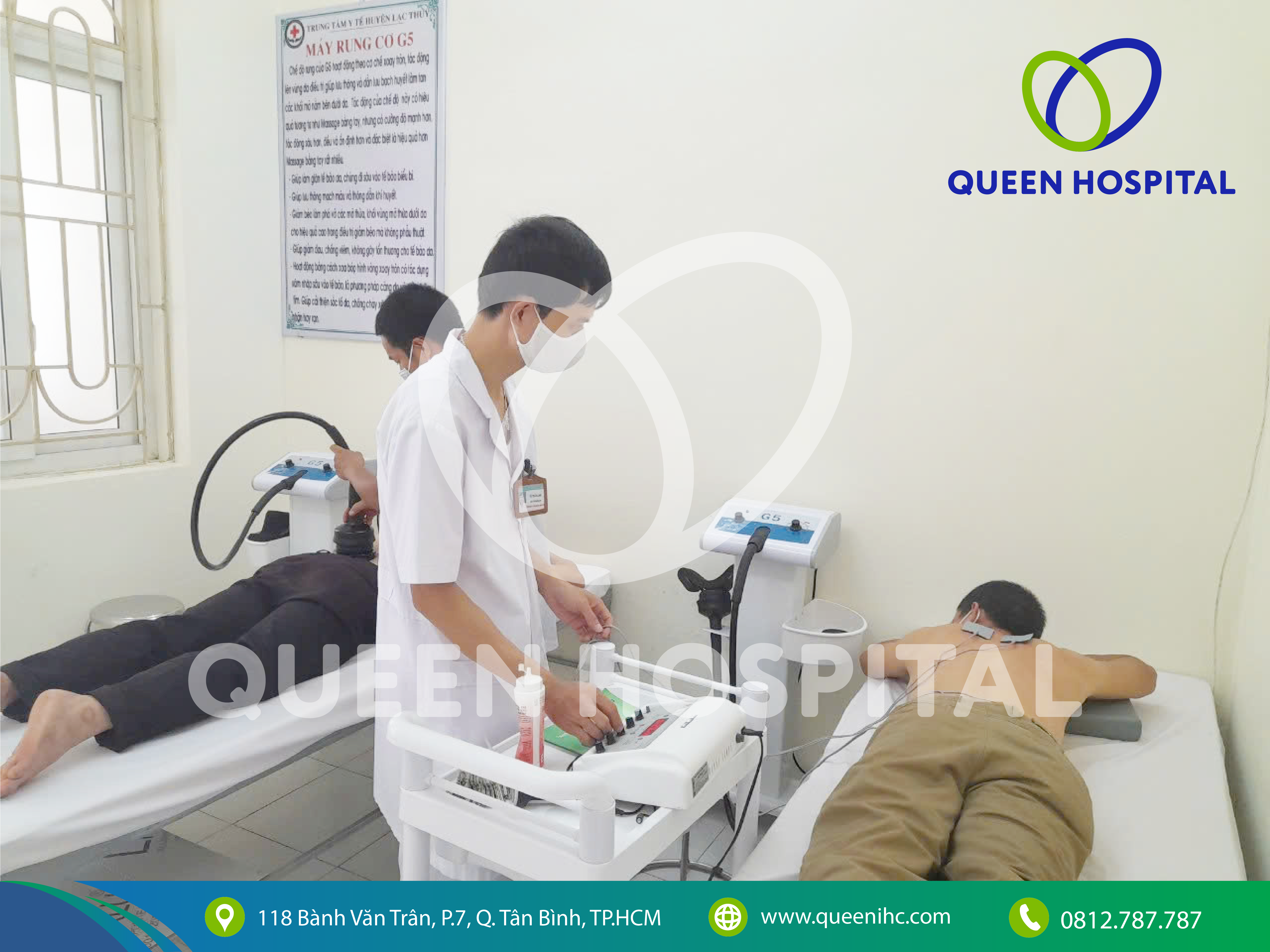 Trang thiết bị khoa y học cổ truyền tại PKĐK Quốc Tế QUEEN.