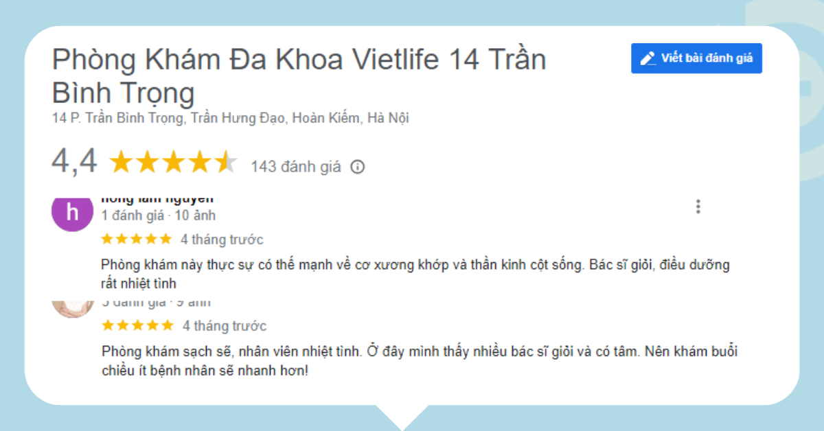 Review về hoạt động khám chữa bệnh chung tại Bệnh viện Thanh Nhàn