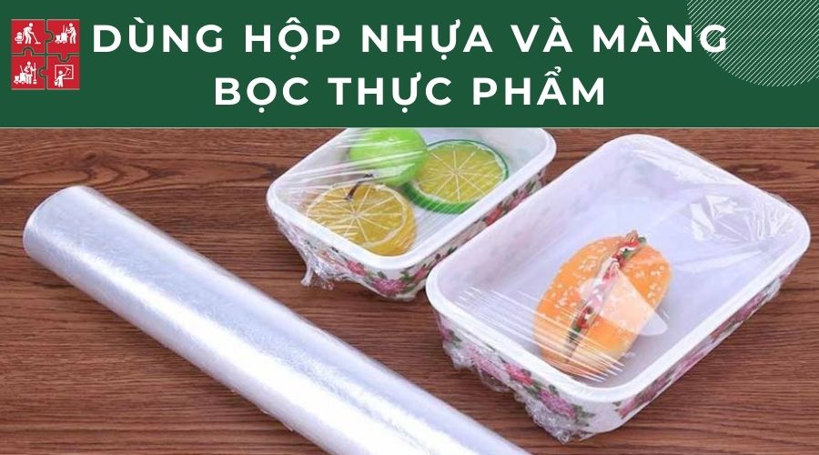 Đuổi bồ hóng bằng hộp nhựa và màng bọc thực phẩm