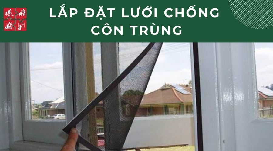 Lắp đặt lưới chống côn trùng đuổi bồ hóng