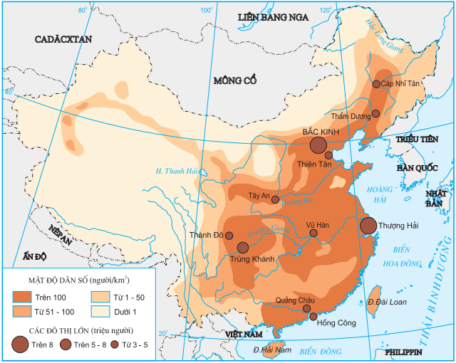 Lý thuyết Trung Quốc - Tự nhiên, dân cư và tình hình phát triển kinh tế | Địa lí lớp 11 (ảnh 1)