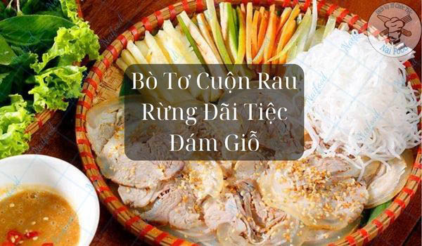 Bò tơ cuộn rau rừng