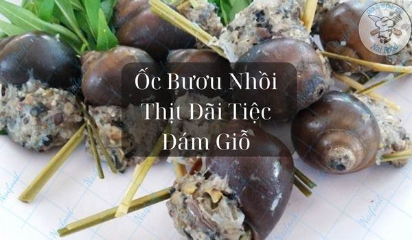 Ốc bươu nhồi thịt bằm