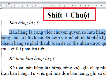 Cách bôi đen văn bản Word cực nhanh bằng phím tắt