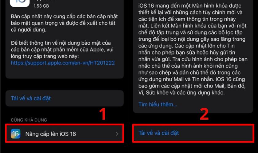 nâng cấp ios