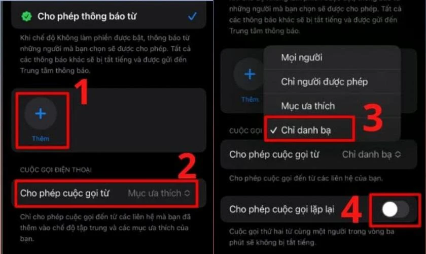 Cách chặn số lạ trên iPhone bằng tính năng không làm phiền