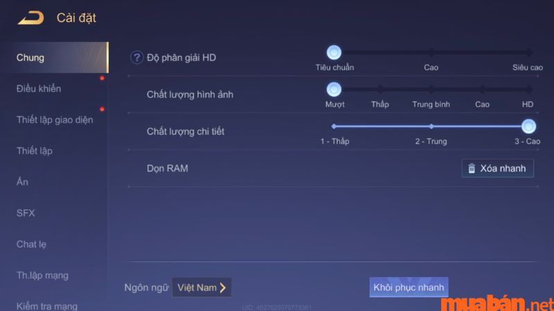 cách giảm lag liên quân trên ios