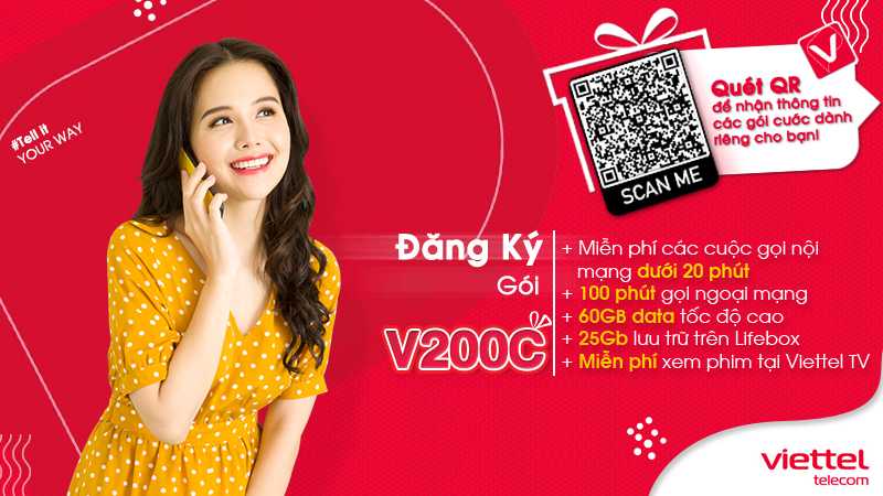 Gói V200C của Viettel