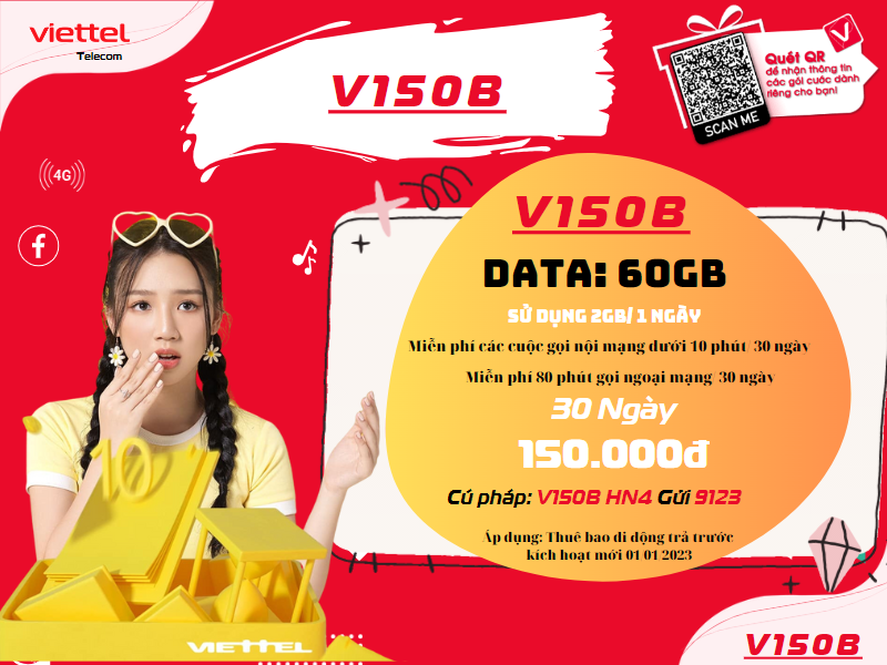 Gói V150B của Viettel