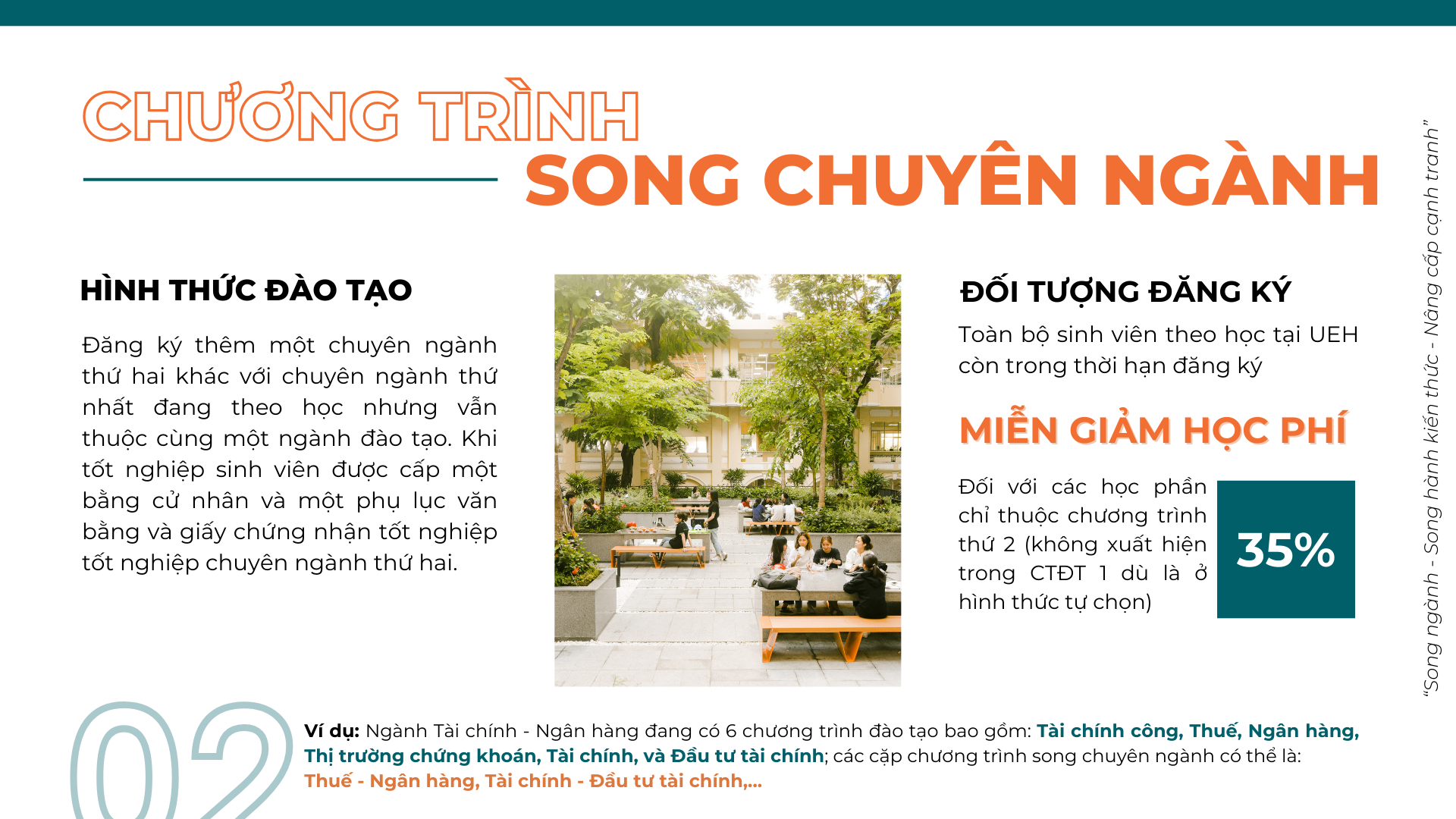 Song bằng - Đào tạo UEH