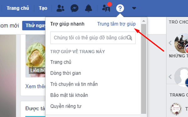 trợ giúp từ cộng đồng facebook