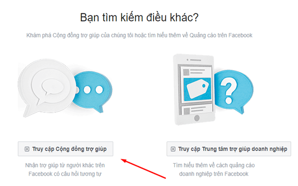 trợ giúp cộng đồng facebook